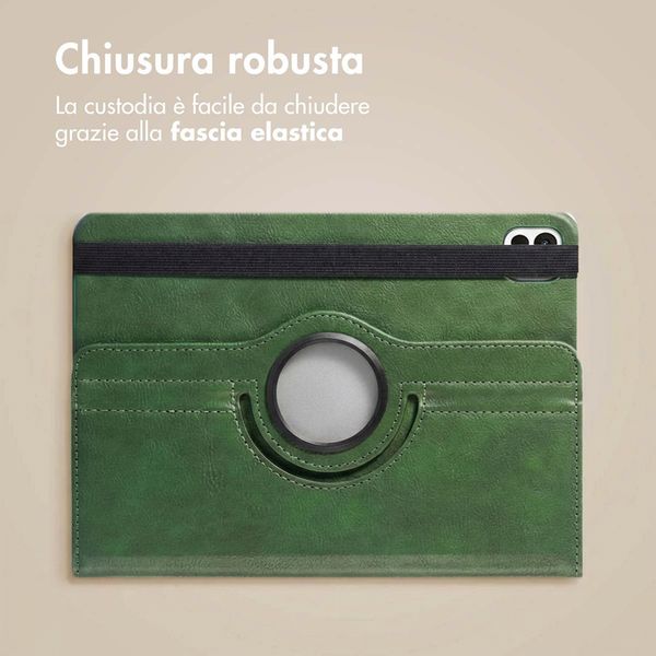 imoshion Cover Girevole a 360° Apple iPad 11 (2025) 11 pollici A16 / iPad 10 (2022) 10.9 pollici - Verde