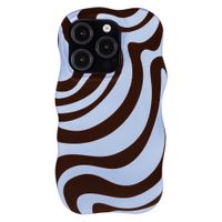 Selencia Cover Vivid Wavy con MagSafe Apple iPhone 15 Pro - Dream Swirl Chocolate