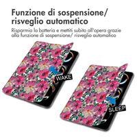 imoshion Cover Trifold Design Apple iPad Pro 11 (2025) M5 / (2024) M4 - Floral Water Color