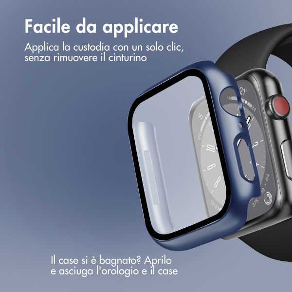 imoshion Cover rigida integrale Apple Watch 7 / 8 / 9 - 45 mm - Blu scuro