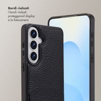 Selencia Cover per telefono Nova con cordino e portacarte Samsung Galaxy S26 Plus - Nero