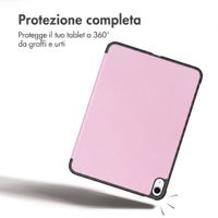 imoshion Cover a libro Trifold Apple iPad 11 (2025) 11 pollici A16 / iPad 10 (2022) 10.9 pollici - Rosa
