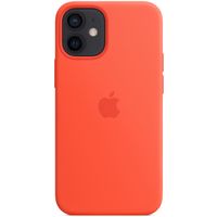 Apple Cover Posteriore in Silicone con MagSafe Apple iPhone 12 Mini - Electric Orange