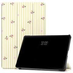 imoshion Cover Trifold Design Samsung Galaxy Tab S9 11.0 pollici / S10 Lite / S10 FE / S9 FE 10.9 pollici - Garden Stripes
