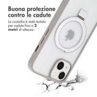 Accezz Cover con anello e supporto con MagSafe Apple iPhone 13 - Grigio