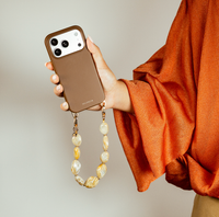 Selencia Cover posteriore Rivièra con MagSafe con ganci rimovibili Samsung Galaxy A37 (5G) - Choco Brown