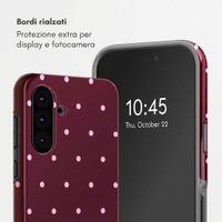 Selencia Cover Posteriore Vivid Samsung Galaxy A36 / A56 - Happy Dots Burgundy