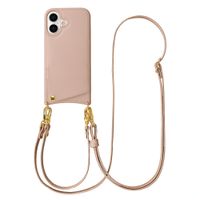 Selencia Cover per telefono Nova con cordino e portacarte Apple iPhone 17 - Dusty Rose