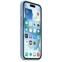 Apple Cover Posteriore in Silicone con MagSafe Apple iPhone 15 - Winter Blue