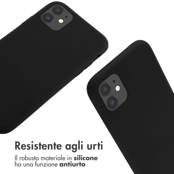 imoshion Cover in Silicone con Cordino Apple iPhone 11 - Nero