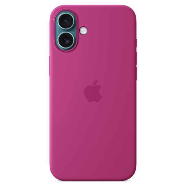 Apple Cover Posteriore in Silicone con MagSafe Apple iPhone 16 Plus - Fucsia