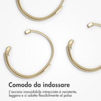 imoshion Cinturino milanese magnetico Samsung Galaxy Watch 8 (40/44mm) / Classic (46mm) - Oro