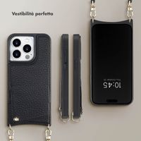 Selencia Cover per telefono Nova con cordino e portacarte Apple iPhone 13 Pro - Nero