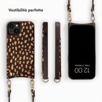 Selencia Nova cover posteriore in vera pelle con portacarte Apple iPhone 14 / 13 - Fawn Chic