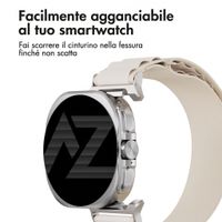 Accezz Cinturino in nylon Alpine Samsung Galaxy Watch Ultra 2 (2026) / Ultra (2024/2025) - Luce stellare