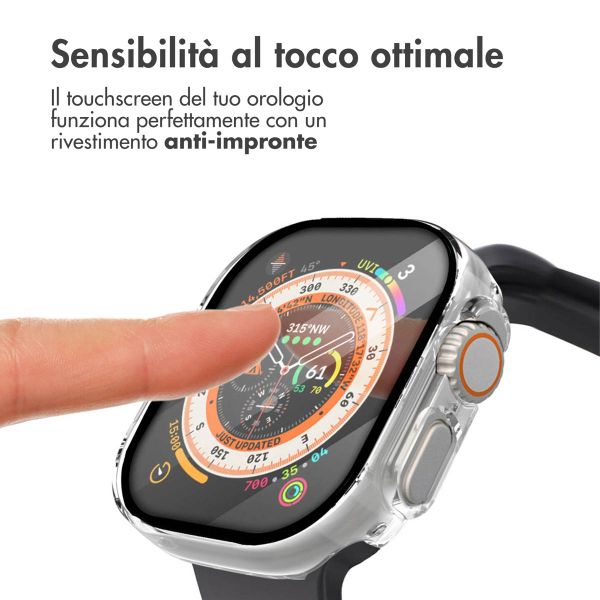 imoshion Cover rigida integrale Apple Watch Ultra / Ultra 2 / Ultra 3 - 49 mm - Trasparente