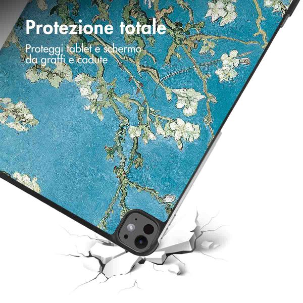 imoshion Cover Trifold Design Apple iPad Pro 13 (2025) M5 / (2024) M4 - Green Plant