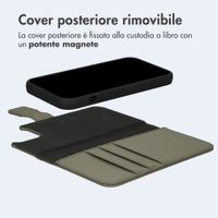 imoshion Cover a libro di lusso 2-in-1 rimovibile Apple iPhone 15 - Verde