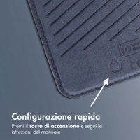 Accezz Portafoglio in pelle magnetico con supporto - Compatibile con Apple Find My - Nightfall Blue