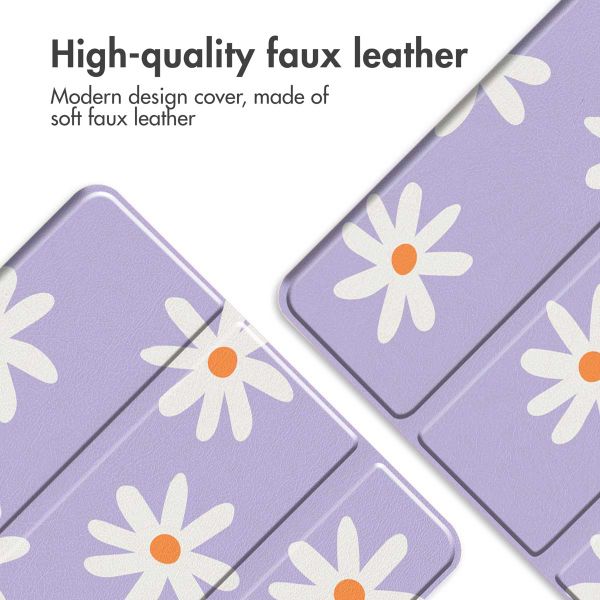 imoshion Cover Trifold Design Apple iPad 9 (2021) 10.2 pollici / iPad 8 (2020) 10.2 pollici / iPad 7 (2019) 10.2 pollici - Flowers Distance