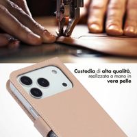 Selencia Cover a libro in vera pelle Apple iPhone 18 Pro / 17 Pro - Dusty Pink