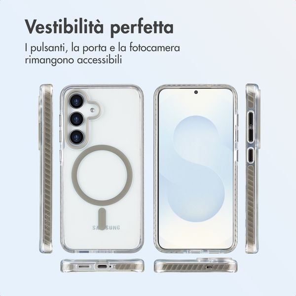 imoshion Cover Combat MagSafe Samsung Galaxy S25 - Grigio