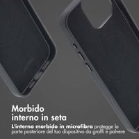 Accezz Cover in Pelle con MagSafe Apple iPhone 15 Pro Max - Onyx Black