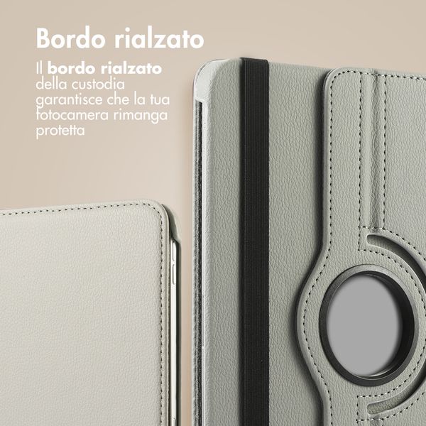 imoshion Cover Girevole a 360° Samsung Galaxy Tab A11 Plus - Grigio