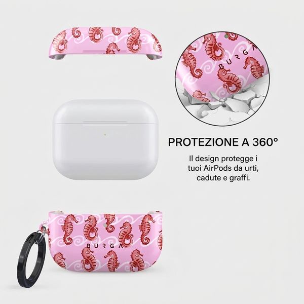 Burga Cover rigida Apple AirPods Pro 3 - Coral Reef