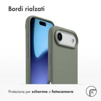 Accezz Cover in silicone liquido con MagSafe Apple iPhone Air - Cooper Green