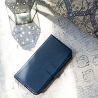 Selencia Cover a libro in vera pelle Apple iPhone 12 Pro Max - Blu