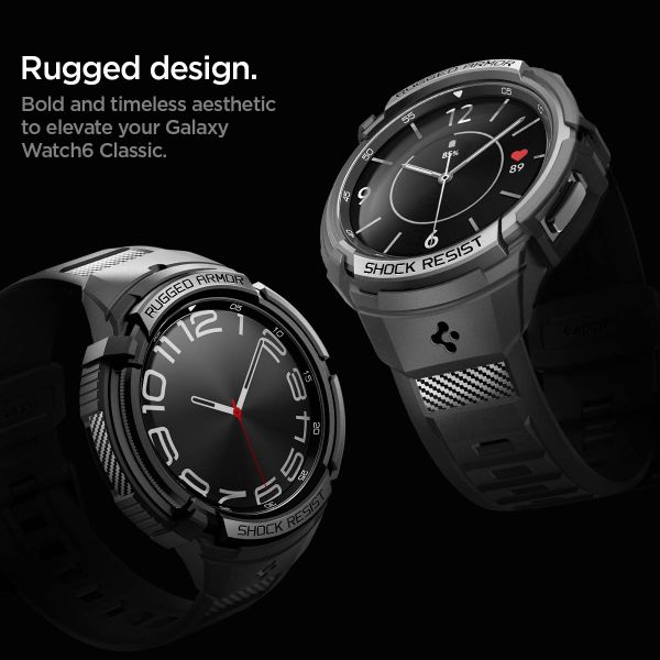 Spigen Cover Rugged Armor™ Pro Samsung Galaxy Watch 6 Classic - 47 mm - Nero