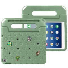 imoshion Cover per tablet a prova di bambino con bambole rimovibili Apple iPad 9 (2021) 10.2 pollici / iPad 8 (2020) 10.2 pollici / iPad 7 (2019) 10.2 pollici - Olive Green