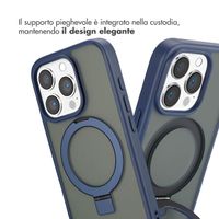 Accezz Cover con anello e supporto con MagSafe Apple iPhone 16 Pro - Blu