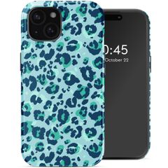 Selencia Cover posteriore Vivid con MagSafe Apple iPhone 15 - Wild Spots Light Blue