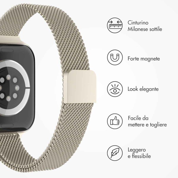 imoshion Cinturino sottile Milanese Apple Watch | 38/40/41/42 mm - Champagne