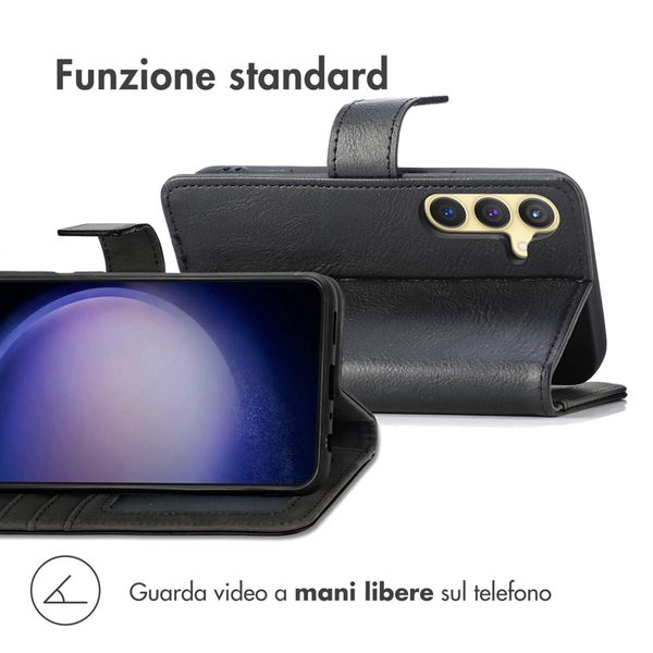 imoshion Cover a libro di Lusso Samsung Galaxy S24 Plus - Nero