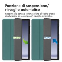imoshion Cover a libro Trifold Samsung Galaxy Tab A9 Plus - Verde scuro