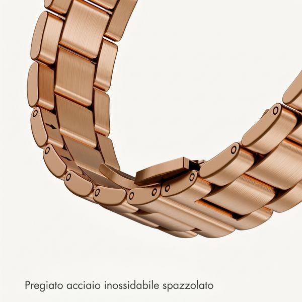 Selencia Cinturino sottile in acciaio a maglie Apple Watch | 38/40/41/42 mm - Oro rosa