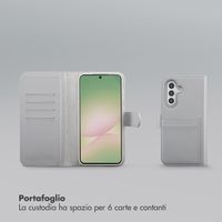 Selencia Libreria rimovibile Olyn con MagSafe Samsung Galaxy A56 - Grigio