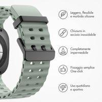 imoshion Cinturino Ocean in silicone Samsung Galaxy Watch Ultra (2024/2025) - Grayish Green