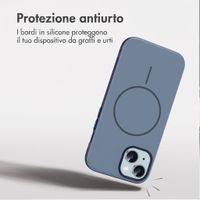 imoshion Cover posteriore Color con Thin MagSafe Ring Apple iPhone 15 - Blu scuro