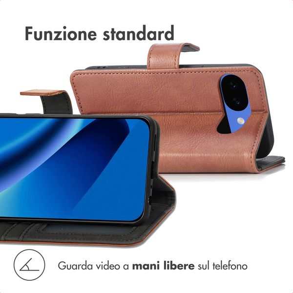 imoshion Cover a libro di Lusso Google Pixel 10a - Marrone