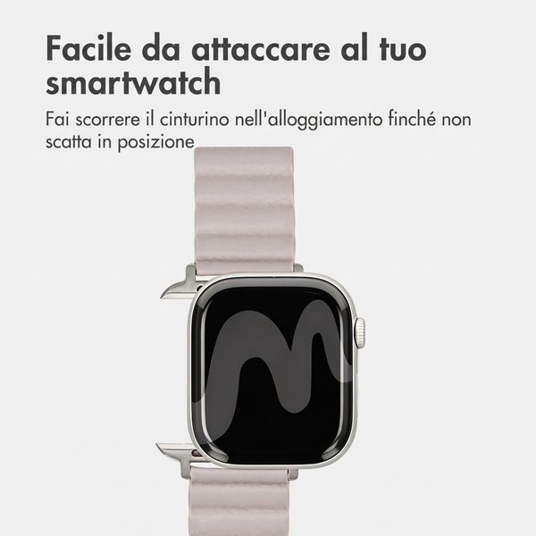 imoshion Cinturino magnetico in pelle sintetica Apple Watch | 38/40/41/42 mm - Beige