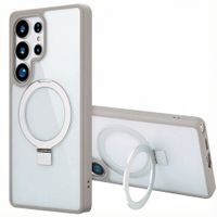 Accezz Cover con anello e supporto con MagSafe Samsung Galaxy S25 Ultra - Grigio