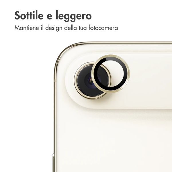 imoshion Pellicola protettiva 2 pack per la fotocamera Apple iPhone Air - Light Gold