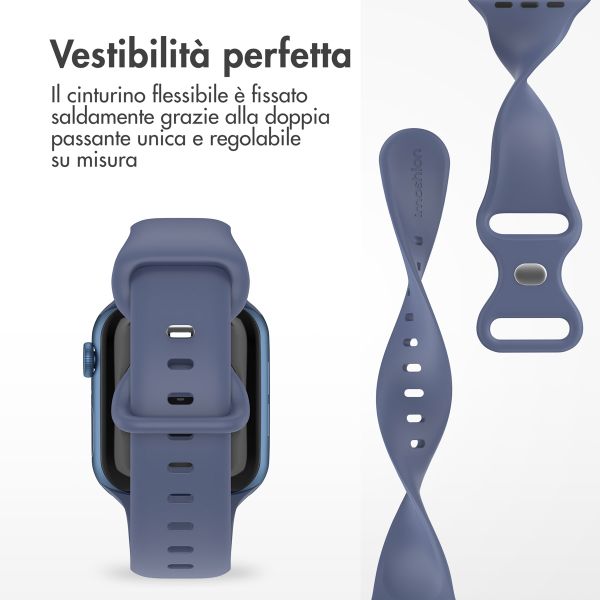 imoshion Cinturino in silicone⁺ Apple Watch | 44/45/46/49 mm - Taglia M/L - Navy