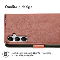 imoshion Cover a libro di Lusso Samsung Galaxy A55 - Marrone