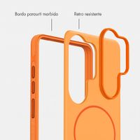 imoshion Cover posteriore Color con Thin MagSafe Ring Samsung Galaxy S26 Ultra - Arancio