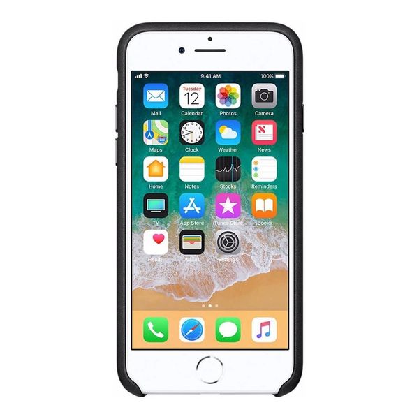 Apple Cover in Pelle iPhone SE (2022 / 2020) / 8 / 7 - Black